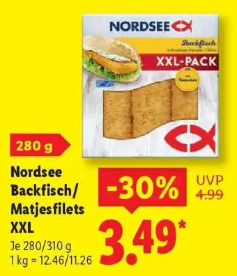 Lidl Nordsee Backfisch/ - Matjes filets XXL Angebot