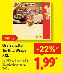 Lidl Grafschafter Tortilla Wraps XXL Angebot