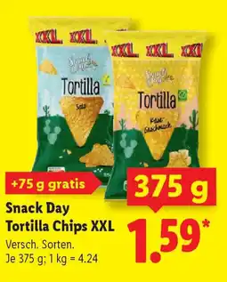 Lidl Snack Day Tortilla Chips XXL Angebot