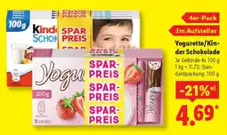 Lidl Yogurette/Kin- der Schokolade Angebot