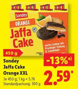 Lidl Sondey Jaffa Cake Orange XXL Angebot