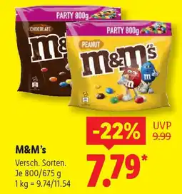 Lidl M&M's Angebot