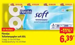 Lidl Floralys Toilettenpapier soft XXL Angebot