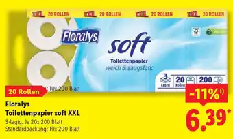 Lidl Floralys Toilettenpapier soft XXL Angebot