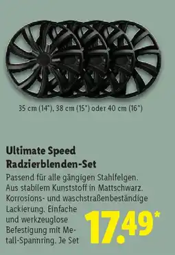 Lidl Ultimate Speed Radzierblenden-Set Angebot