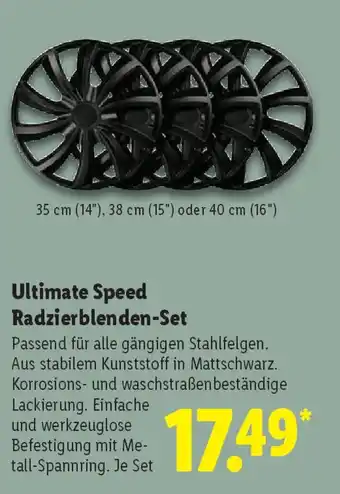 Lidl Ultimate Speed Radzierblenden-Set Angebot