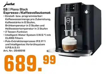 Saturn Jura E6 Piano Black Espresso Kaffeevollautomat Angebot