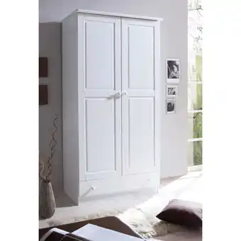 Netto Marken-Discount TiCAA Kleiderschrank 2-türig Moritz Kiefer massiv Angebot