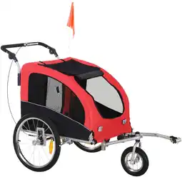 Netto Marken-Discount PawHut Fahrradanhänger 600D Oxford, Stahlrohr Angebot
