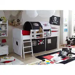 Netto Marken-Discount TiCAA Hochbett Eric Country Kiefer Weiß Motiv Angebot
