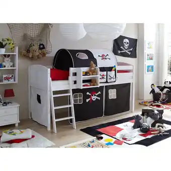 Netto Marken-Discount TiCAA Hochbett Eric Country Kiefer Weiß Motiv Angebot