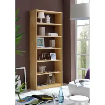 Netto Marken-Discount TiCAA Standregal Bücherregal Kiefer Natur H214 cm Angebot