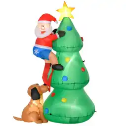 Netto Marken-Discount HOMCOM Aufblasbare Weihnachtsdekoration Polyester Angebot