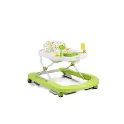 Netto Marken-Discount Moni Lauflernwagen Zoo 2 in 1, Spielcenter, Schwenkräder vorne, hohe Rückenlehne grün Angebot