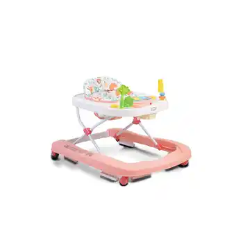 Netto Marken-Discount Moni Lauflernwagen Zoo 2 in 1, Spielcenter, Schwenkräder vorne, hohe Rückenlehne rosa Angebot