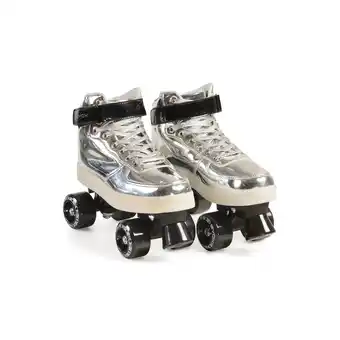 Netto Marken-Discount Byox Rollschuhe Silver PVC-Räder Sohle mit Licht Lager 608ZB Größe M (35-36) Angebot