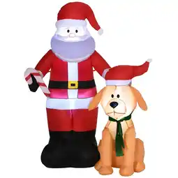 Netto Marken-Discount Outsunny Aufblasbare Weihnachtsdekoration Polyester-Gewebe Angebot