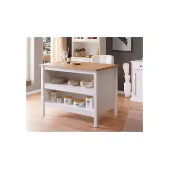 Netto Marken-Discount Inter Link Kücheninsel Julina mit kratzfester Arbeitsplatte - versch. Ausführungen - Weiss Angebot