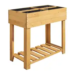 Netto Marken-Discount Hochbeet aus Holz, Living & Garden Angebot