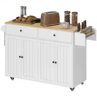 Netto Marken-Discount HOMCOM Kücheninsel Spanplatte, MDF Angebot