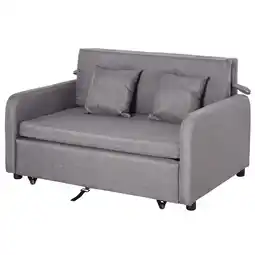 Netto Marken-Discount HOMCOM Schlafsofa Leinen, Metall Angebot