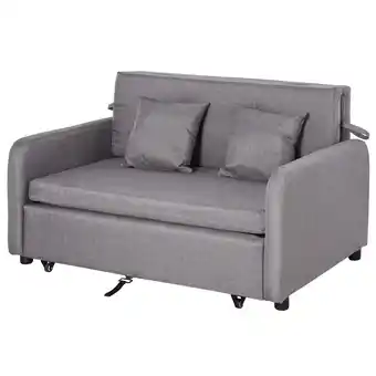 Netto Marken-Discount HOMCOM Schlafsofa Leinen, Metall Angebot