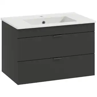 Netto Marken-Discount HOMCOM Waschbeckenunterschrank MDF, Keramik Angebot