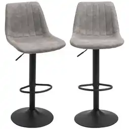 Netto Marken-Discount HOMCOM Barhocker Mikrofasertuch, Stahl Angebot