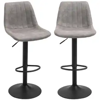 Netto Marken-Discount HOMCOM Barhocker Mikrofasertuch, Stahl Angebot