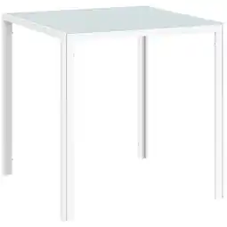 Netto Marken-Discount HOMCOM Esstisch Stahl, Hartglas Angebot