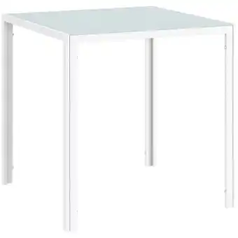 Netto Marken-Discount HOMCOM Esstisch Stahl, Hartglas Angebot
