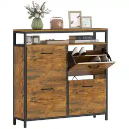 Netto Marken-Discount HOMCOM Schuhschrank Spanplatte, Stahl Angebot