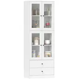 Netto Marken-Discount HOMCOM Küchenschrank Spanplatte, Glas Angebot