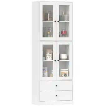 Netto Marken-Discount HOMCOM Küchenschrank Spanplatte, Glas Angebot