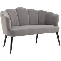 Netto Marken-Discount HOMCOM 2 Sitzer Sofa Polyester, Kautschukholz Angebot