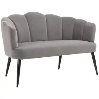 Netto Marken-Discount HOMCOM 2 Sitzer Sofa Polyester, Kautschukholz Angebot