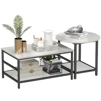 Netto Marken-Discount HOMCOM Beistelltisch Stahl, Spanplatte Angebot