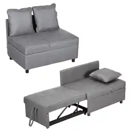 Netto Marken-Discount HOMCOM Schlafsessel Polyester, Eukalyptusholz Angebot