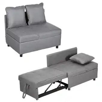 Netto Marken-Discount HOMCOM Schlafsessel Polyester, Eukalyptusholz Angebot
