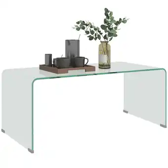 Netto Marken-Discount HOMCOM Couchtisch Gehärtetes Glas Angebot