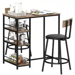 Netto Marken-Discount HOMCOM Bartisch Set Stahl, MDF Angebot