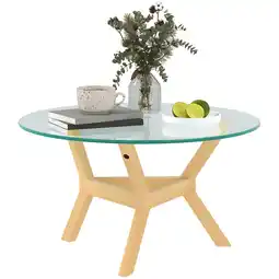 Netto Marken-Discount HOMCOM Couchtisch Hartglas, Stahl Angebot