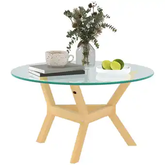 Netto Marken-Discount HOMCOM Couchtisch Hartglas, Stahl Angebot