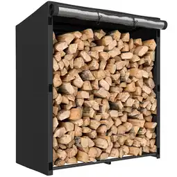 Netto Marken-Discount Outsunny Kaminholzregal Stahl, Oxfordstoff Angebot