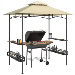Netto Marken-Discount Outsunny Grillpavillon Stahl, Polyester Angebot