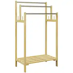 Netto Marken-Discount HOMCOM Turmregal Bambus, Edelstahl Angebot