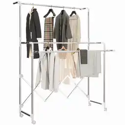 Netto Marken-Discount HOMCOM Wäscheständer Edelstahl, Kunststoff Angebot