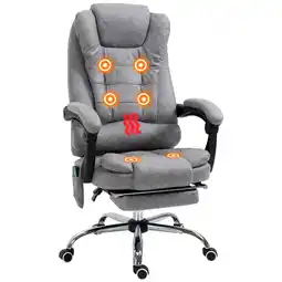 Netto Marken-Discount Vinsetto Bürostuhl mit Massagefunktion Mikrofaser (100% Polyester), Schaumstoff Angebot