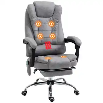 Netto Marken-Discount Vinsetto Bürostuhl mit Massagefunktion Mikrofaser (100% Polyester), Schaumstoff Angebot