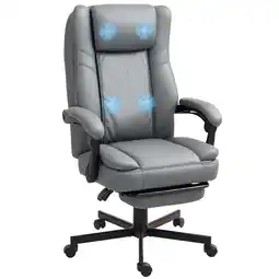 Netto Marken-Discount HOMCOM Bürostuhl mit Massagefunktion Mikrofaser-Stoff, Schaumstoff Angebot